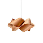SylvaOak Wood Grain Pendant Light With Soft Ambient Glow