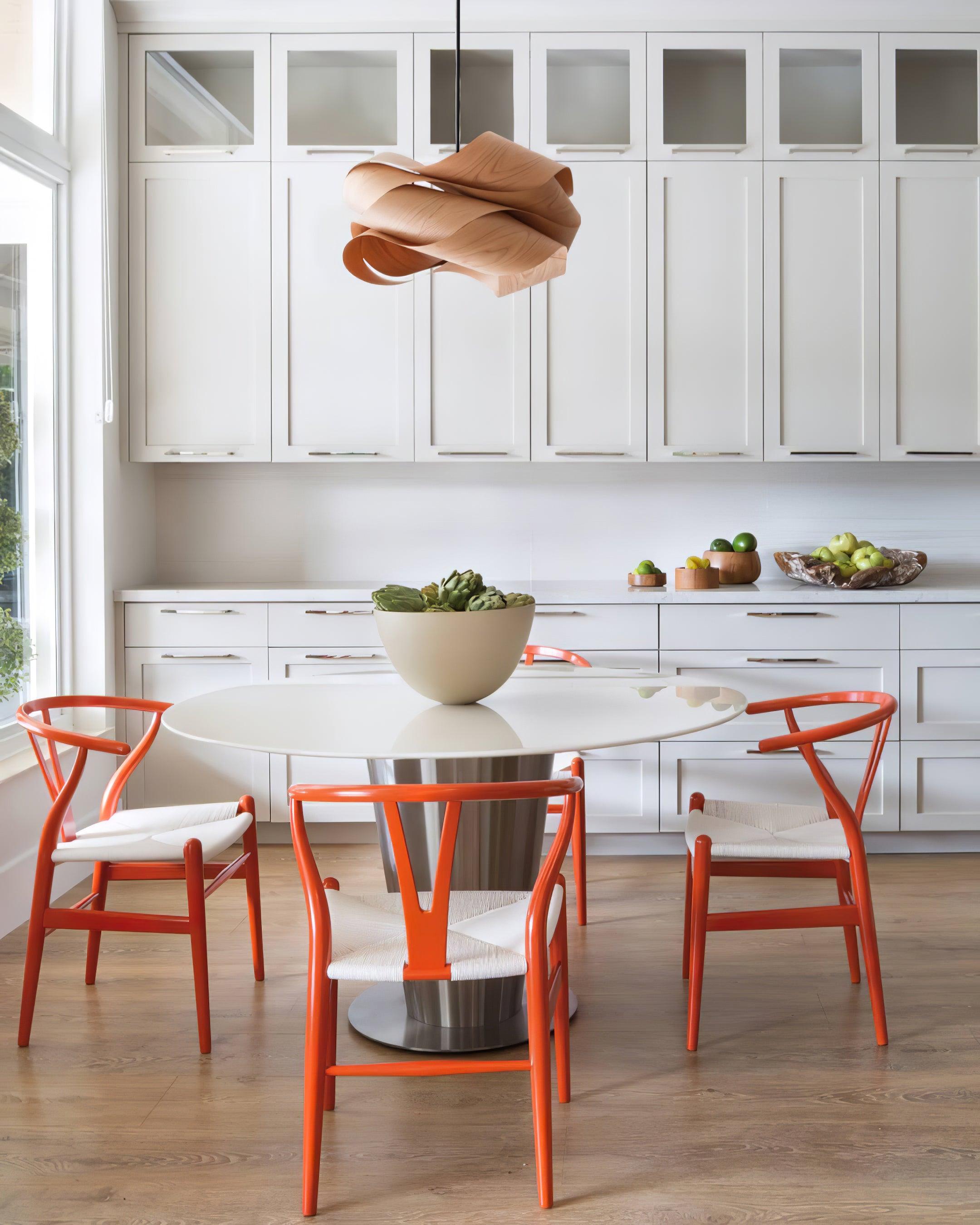 SylvaOak Wood Grain Pendant Light With Soft Ambient Glow