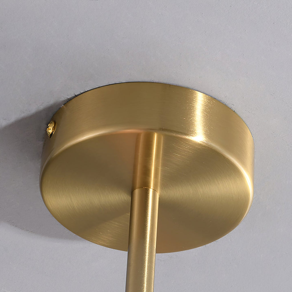 AuricLuxe Gold Finish Chandelier With Pink Glass Shades For Glam Modern Interiors