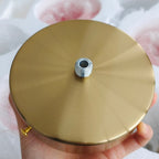 AuricLuxe Gold Finish Chandelier With Pink Glass Shades For Glam Modern Interiors