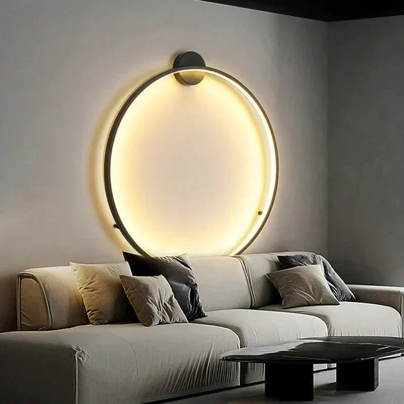 NovaCircle LED Circle Wall Light for Minimalist Bedroom and Hotel Accent