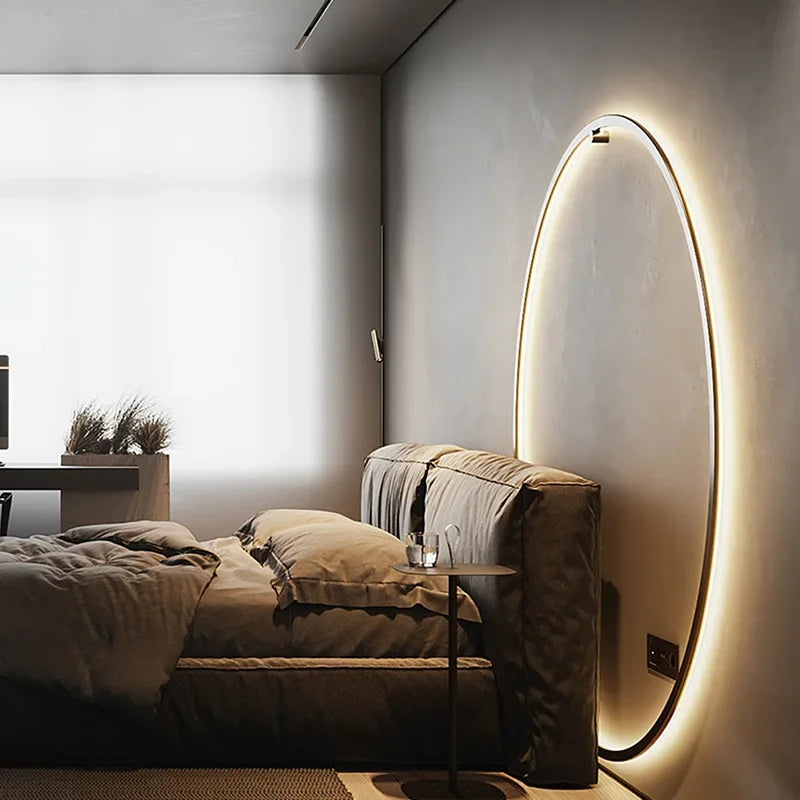 NovaCircle LED Circle Wall Light for Minimalist Bedroom and Hotel Accent