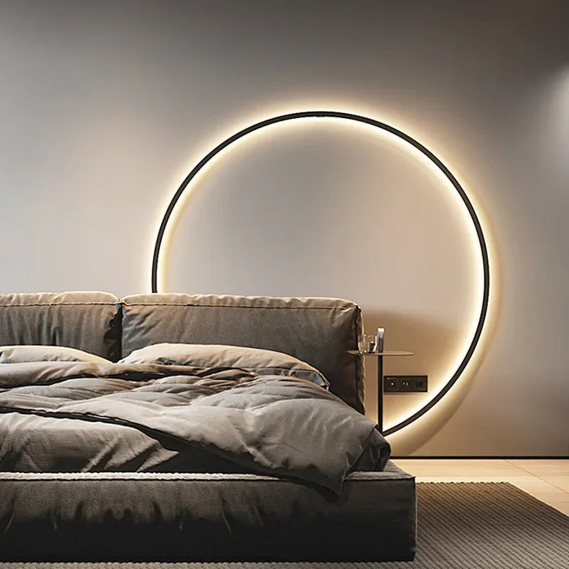 NovaHalo Minimal Circle Wall Light For Soft Even Illumination