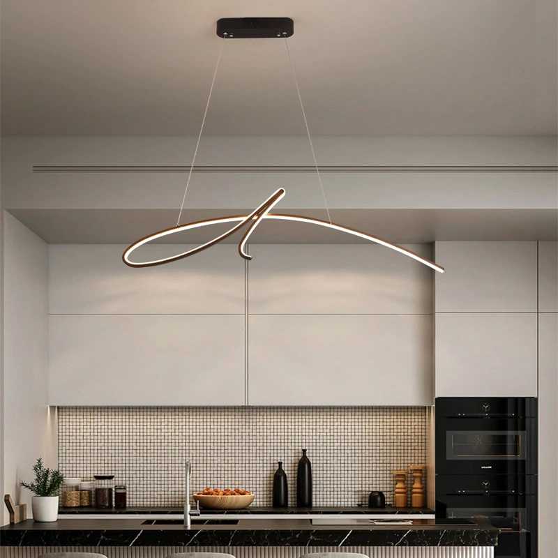 Orlume Contemporary Strip Pendant Light For Living Room With Modern Linear Design