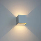 LyraGlow Outdoor Wall Light Elegant Aluminum Exterior Lighting for Modern Homes and Facades