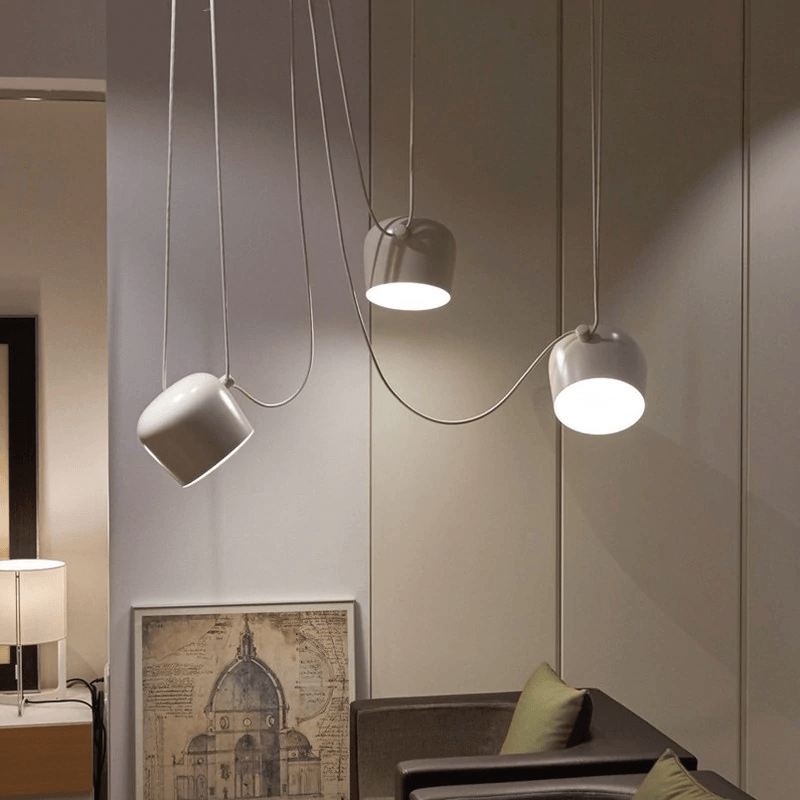 AstraDrum Cable-Driven Drum Pendant Light for Kitchens Bedrooms Offices and More