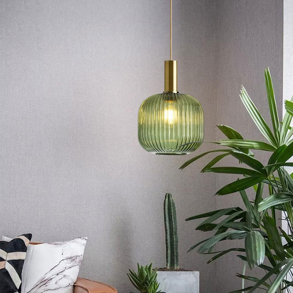 Aurelia Fluted Glass Pendant Light For Scandinavian And Modern Interiors Ideal For Living Rooms And Hallways