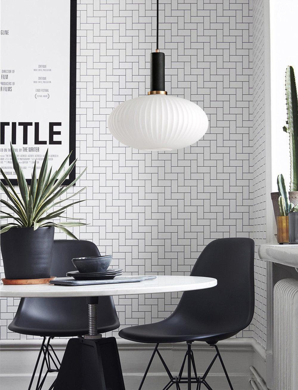 Aurelia gerippte Glas-Hängeleuchte für skandinavische und moderne Innenräume, ideal für Wohnzimmer und Flure