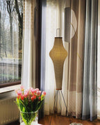 Kibo Reispapier Stehlampe Japanisch inspiriertes sanftes Leuchten für ruhige Wohnatmosphäre und weiches Licht