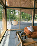 Kibo Reispapier Stehlampe Japanisch inspiriertes sanftes Leuchten für ruhige Wohnatmosphäre und weiches Licht