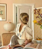 Kibo Reispapier Stehlampe Japanisch inspiriertes sanftes Leuchten für ruhige Wohnatmosphäre und weiches Licht