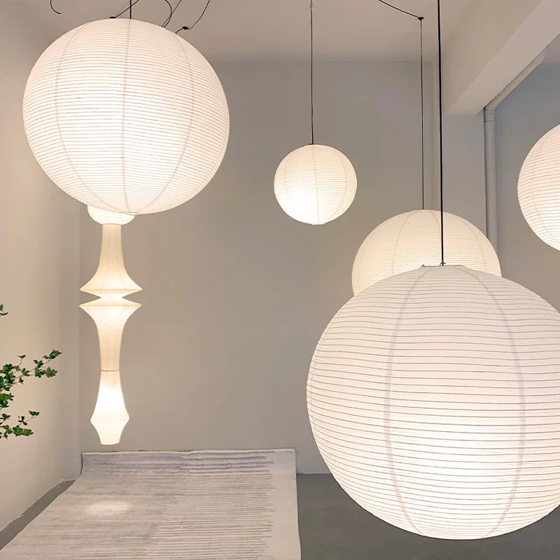 Luminette Parisian Paper Balloon Pendant Light with Soft Warm Glow for Elegant Ambience