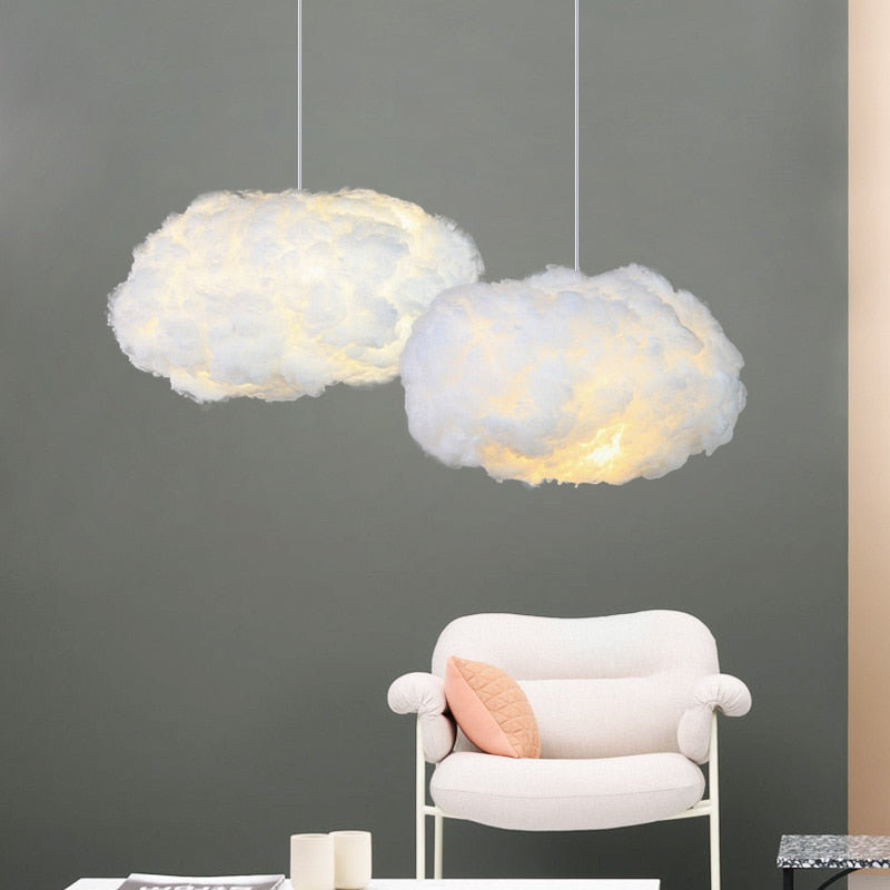 EtheraLume Diffused Cotton Ceiling Pendant Light With Warm Ambient Glow For Living Areas