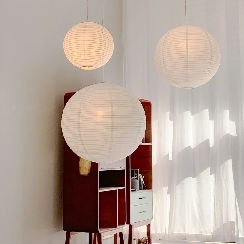 Luminette Parisian Paper Balloon Pendant Light with Soft Warm Glow for Elegant Ambience