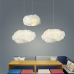 EtheraLume Diffused Cotton Ceiling Pendant Light With Warm Ambient Glow For Living Areas