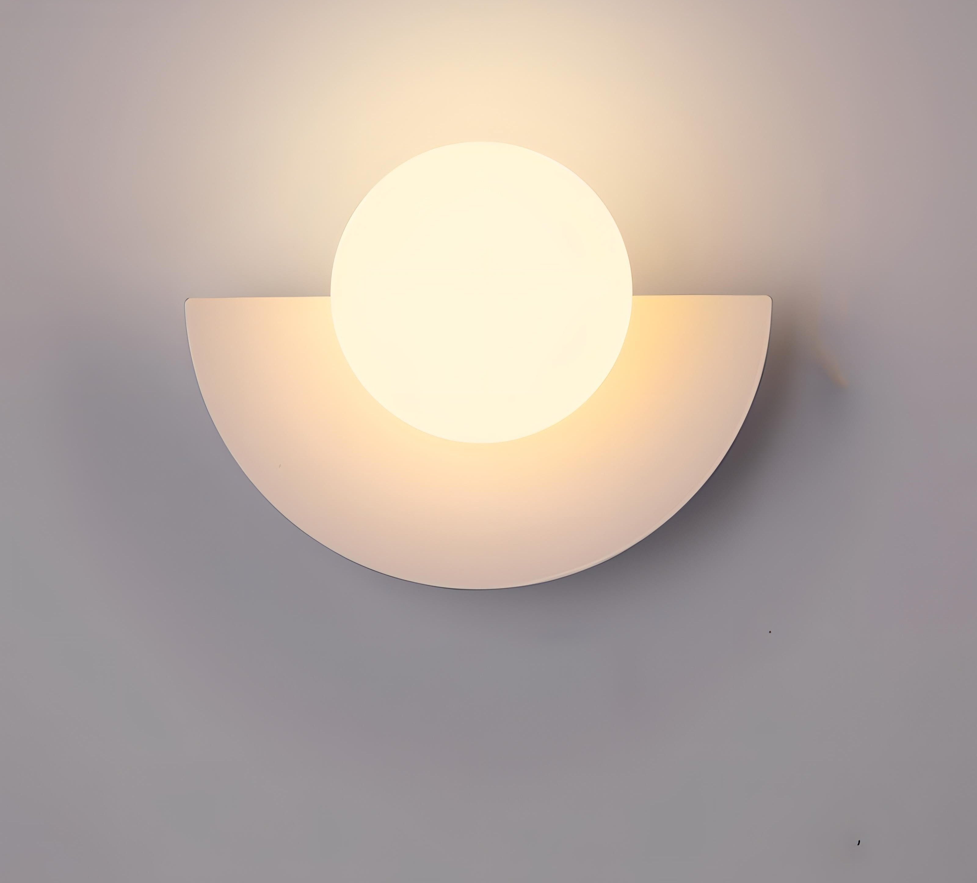 SolaraArc Semi Circular Wall Light for Nordic Warmth Ambience