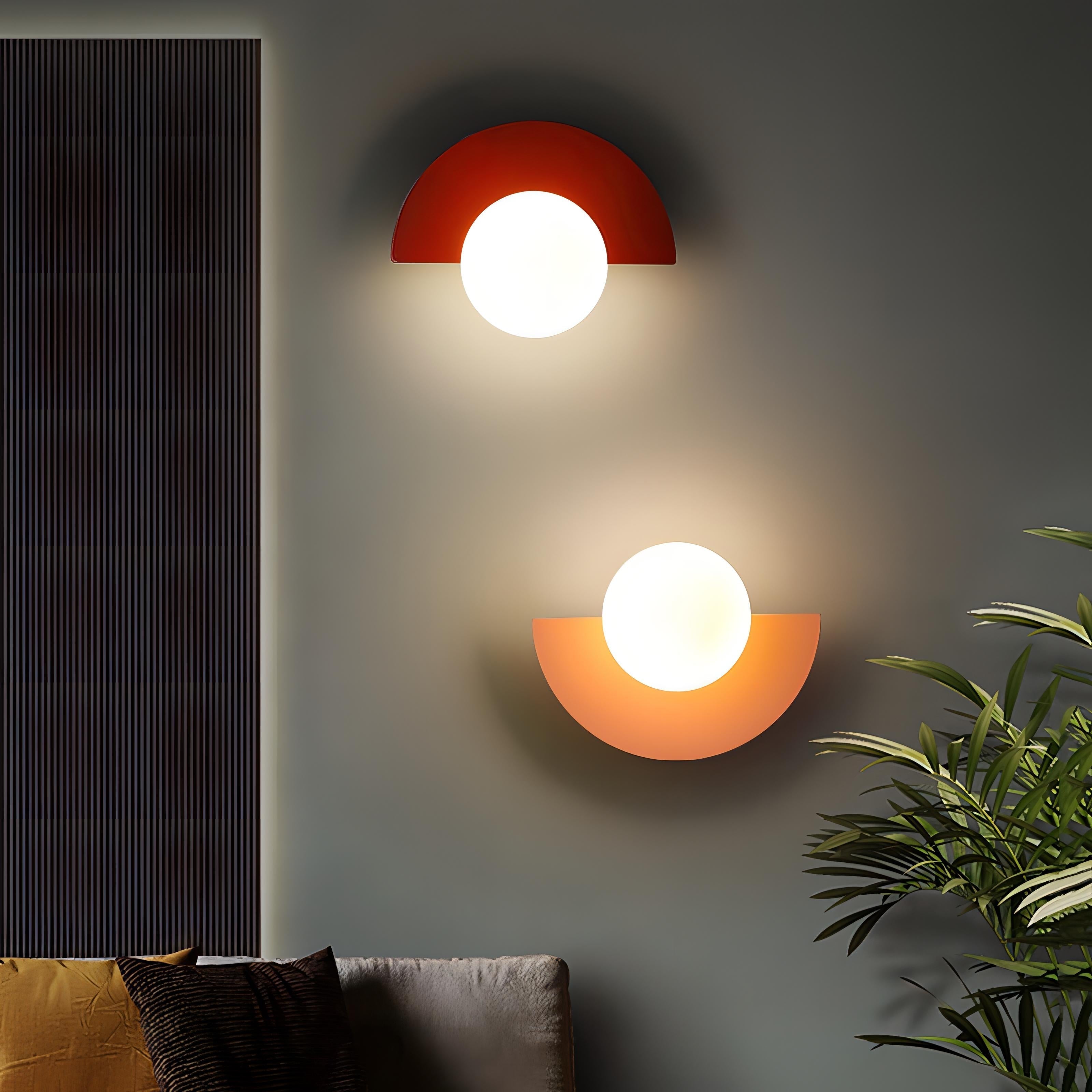 SolaraArc Semi Circular Wall Light for Nordic Warmth Ambience