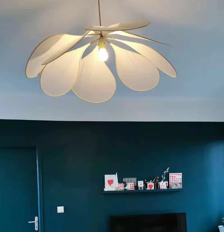 Vellora | Petal Pendant Light With Soft Floral Glow For Living Rooms