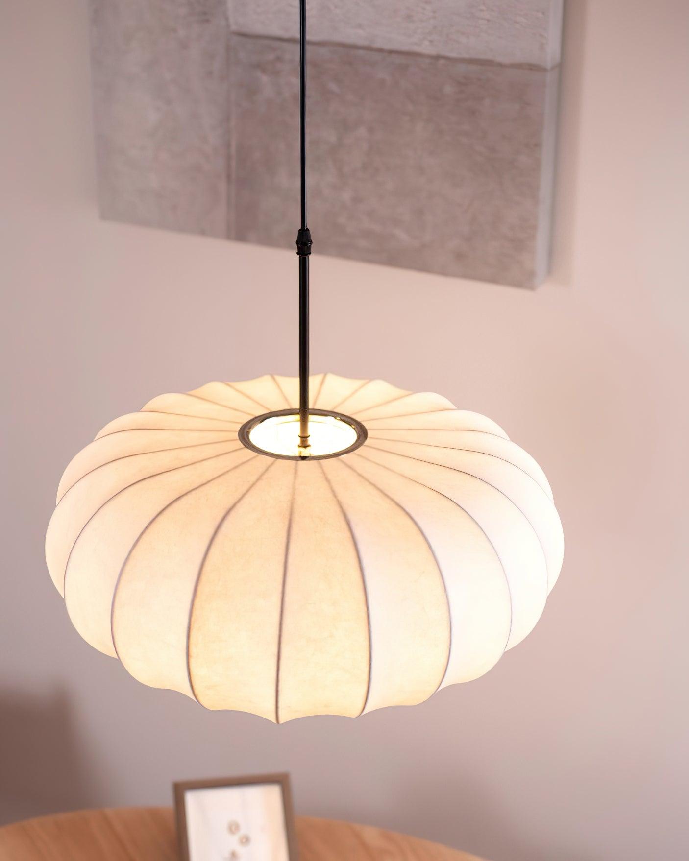 Kairo Minimalist Natural Materials Pendant Light for Rustic Interiors with Subtle Warm Glow and Soft Ambience