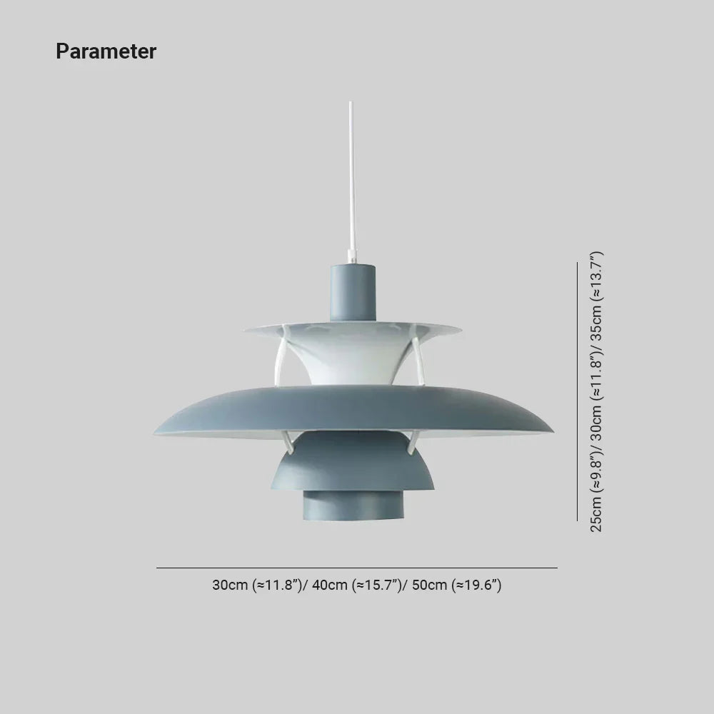 NovaLume Pulse Modern Colorful Shade LED Pendant Light Fixture for Bright Ambient Rooms