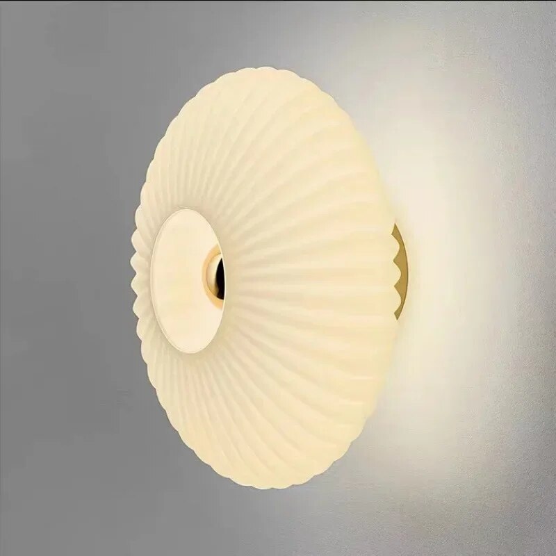 LumaWave Ripple Glass Wall Light for Warm Ambient Illumination and Modern Styling
