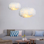 EtheraLume Diffused Cotton Ceiling Pendant Light With Warm Ambient Glow For Living Areas
