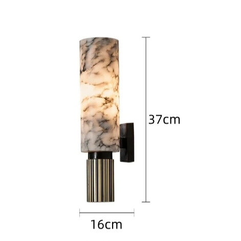 Aurelian Marble Wall Lamp Luxury Stone Fixture for Elegant Interiors and Statement Centerpiece