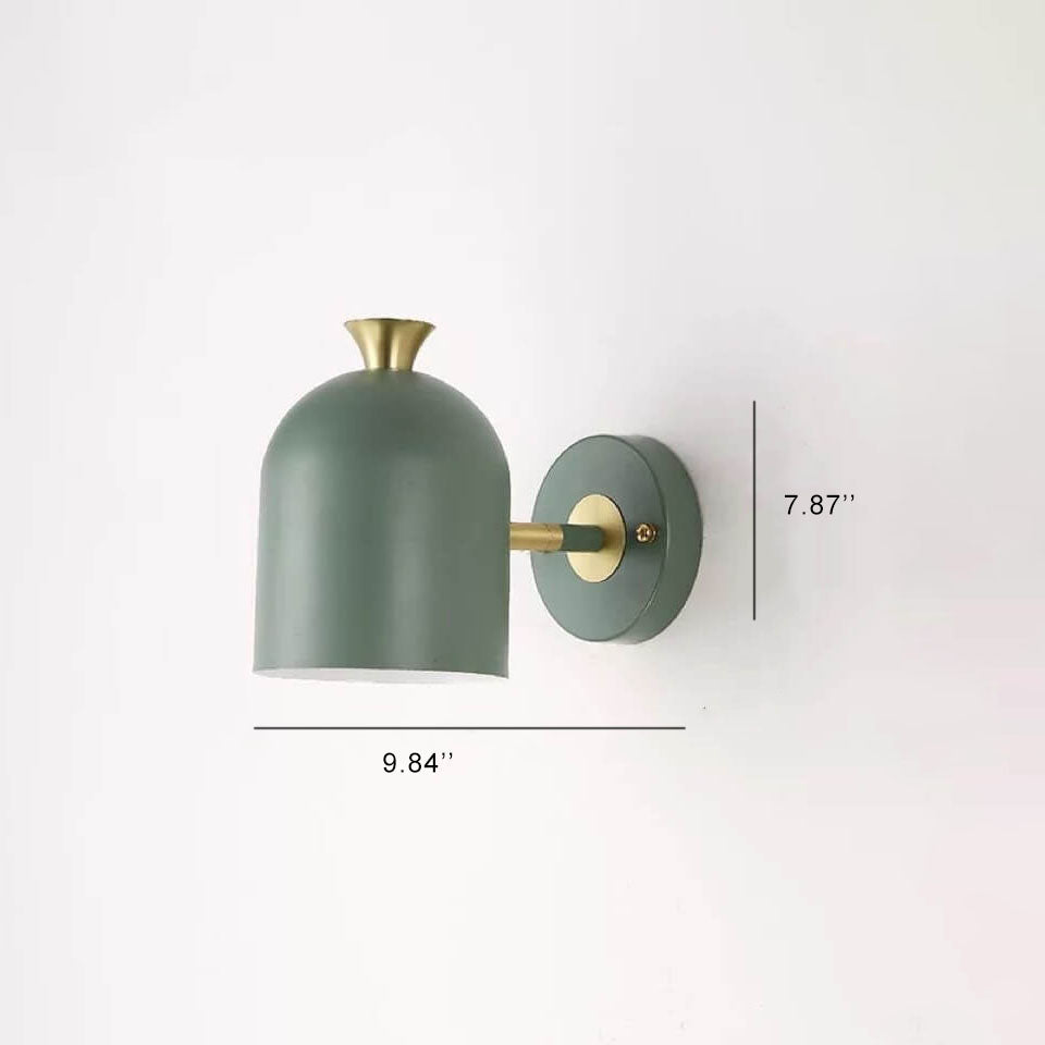 NovaBeam Metal Cylinder Wall Light with Single Light Source in Contemporary Design